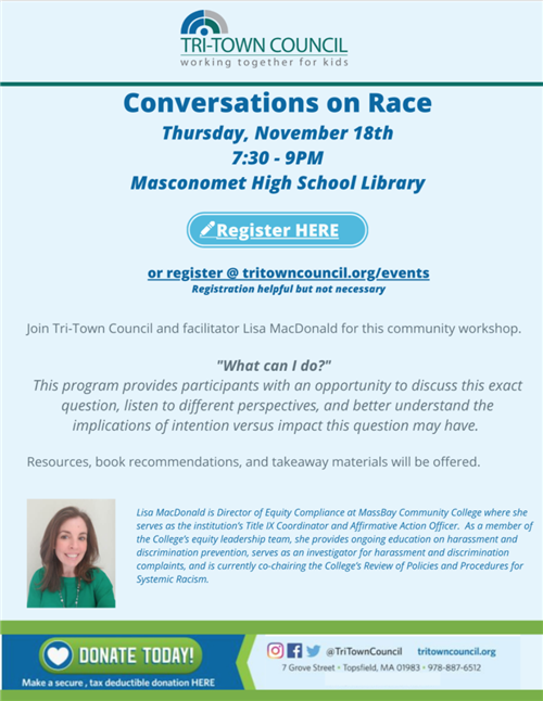 conversations on race flier